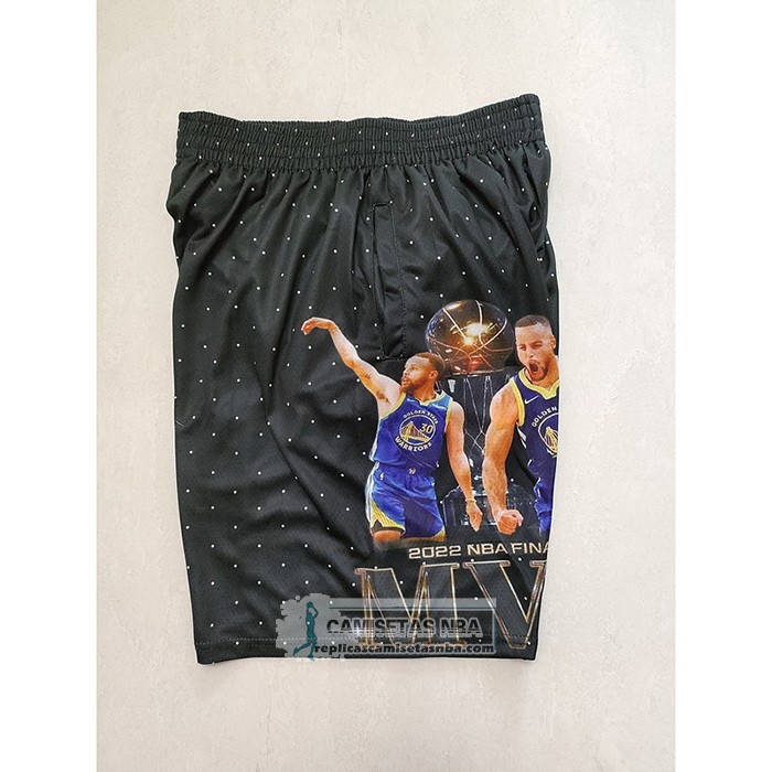 Pantalone Golden State Warriors MVP 2022 NBA Finals Negro